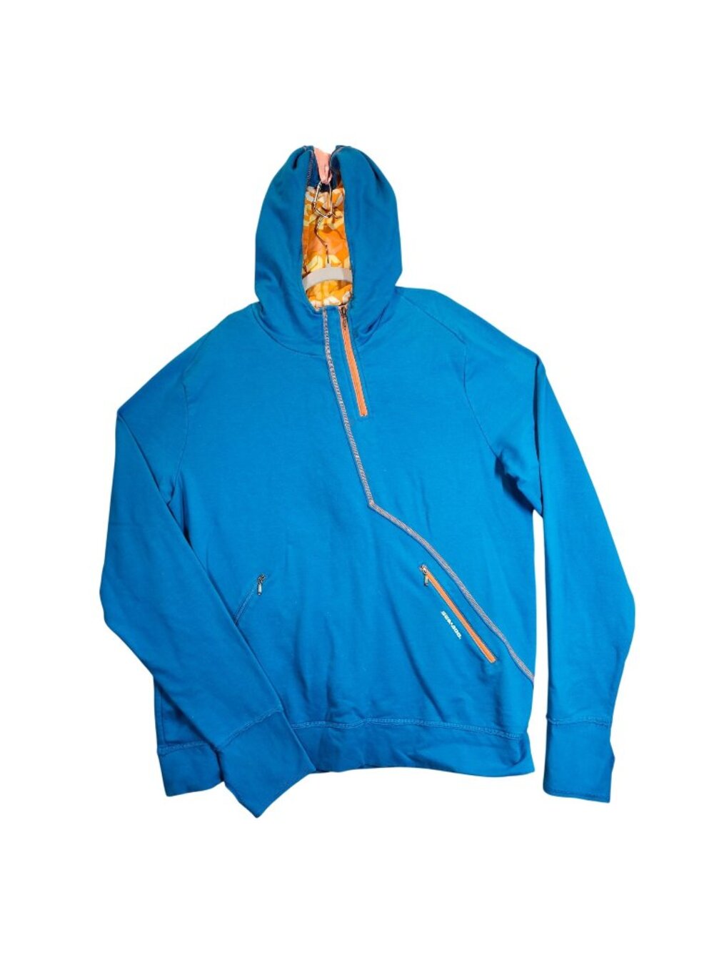 BRP Seadoo Blue  Zip Hoodie Jacket Men's XLT zip pockets thumb holes athleisure